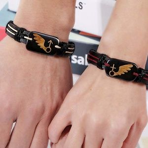 Bracelets for couples in Leather
